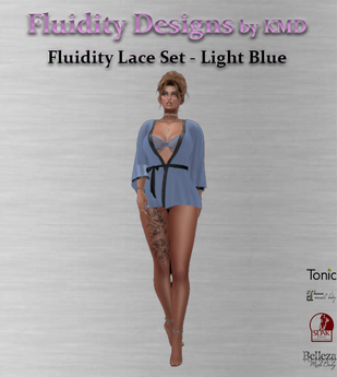 Second Life Marketplace - Fluidity Lace Set - Light Blue